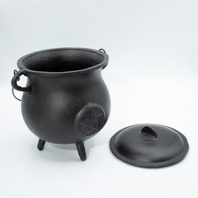 Masívny liatinový kotlík s pentagramom 23x18 cm, 4500 g