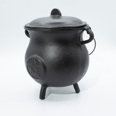 Masívny liatinový kotlík s pentagramom 23x18 cm, 4500 g