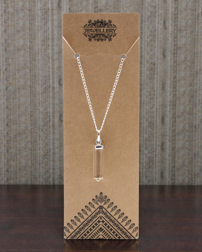 Crystal Point – Klasyczny Wisior Punktowy z Kwarcu Górskiego