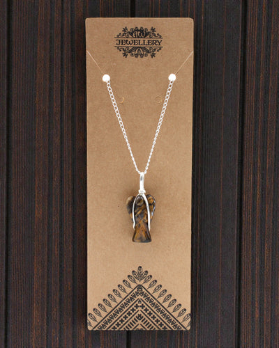 Guardian Spirit – Wisior Anioł Stróż z Tygrysiego Oka