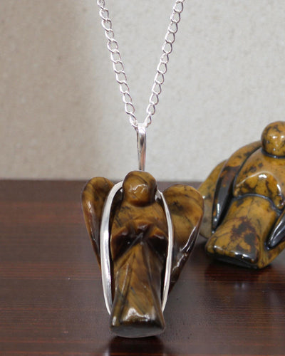 Guardian Spirit – Wisior Anioł Stróż z Tygrysiego Oka