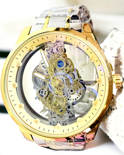 Pánske Kvarcové Hodinky "Vision Sport" – Obojstranne Priehľadné s Hliníkom