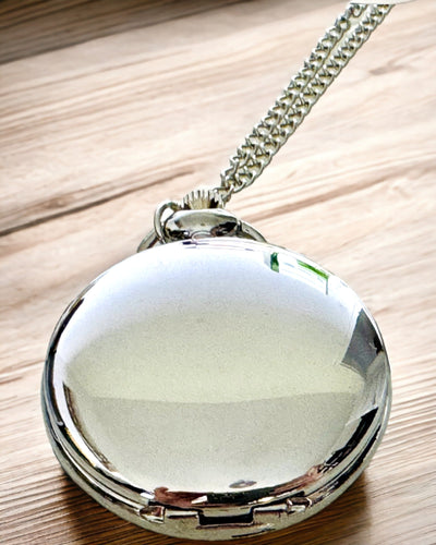 Klasické strieborné vreckové hodinky s možnosťou gravírovania