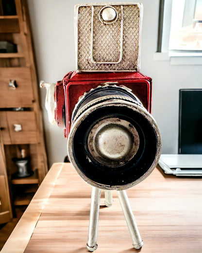 Dekoratívna figúrka "Retro Kamera Keystone" s možnosťou gravírovania