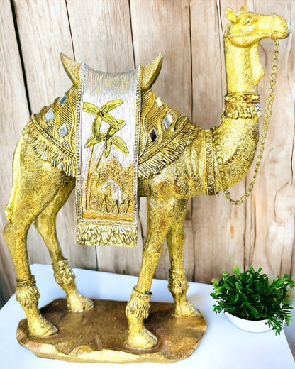 Statuetka "Púštny pútnik" - Dekoratívna ťava z živice s možnosťou gravírovania