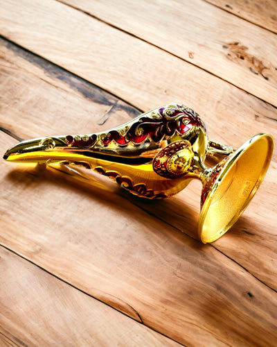 Magická Lampa Aladina s Možnosťou Gravírovania - Varianta Bordová, prepletená so zlatou