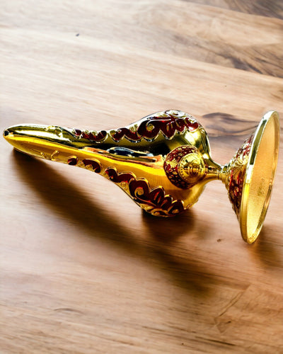 Magická Lampa Aladina s Možnosťou Gravírovania - Varianta Bordová, prepletená so zlatou