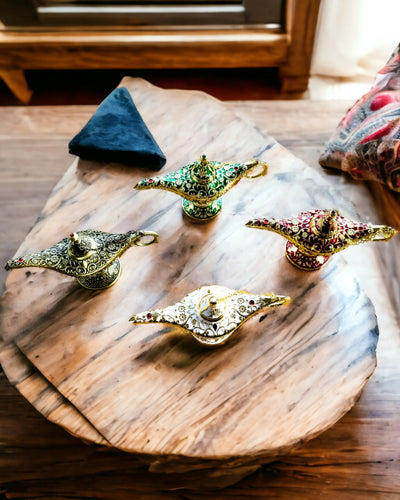 Magická lampa Aladina s možnosťou gravírovania - Variant Strúhané zlato