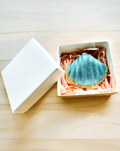 Skarbiec Wspomnień Muszelka - Skrinka na šperky s možnosťou personalizácie gravírovaním, darček