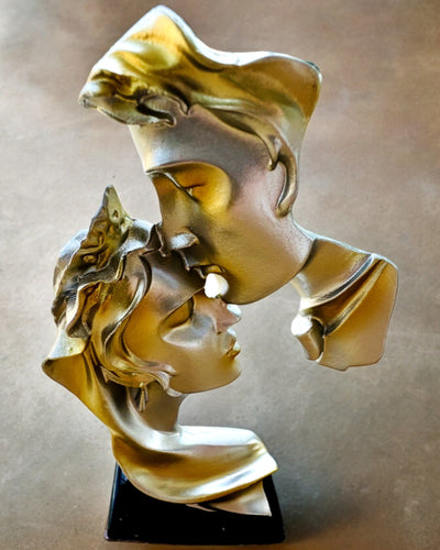 Figurka "Elegancja w Kamieniu" kolor srebrny  - Dekoracyjna z Opcją Grawerowania, 2 wymiary do wyboru