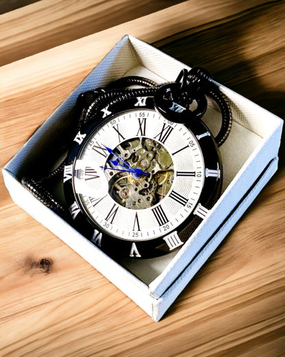 Mechanické vreckové hodinky s viditeľným mechanizmom – Možnosť personalizácie