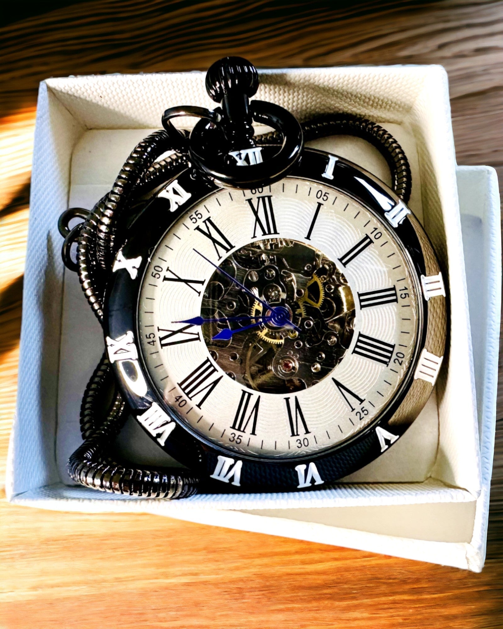 Mechanické vreckové hodinky s viditeľným mechanizmom – Možnosť personalizácie