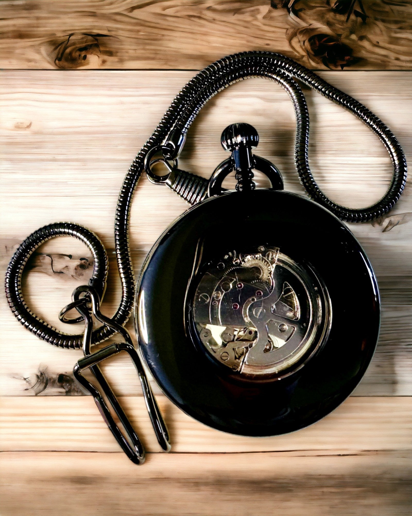 Mechanické vreckové hodinky s viditeľným mechanizmom – Možnosť personalizácie