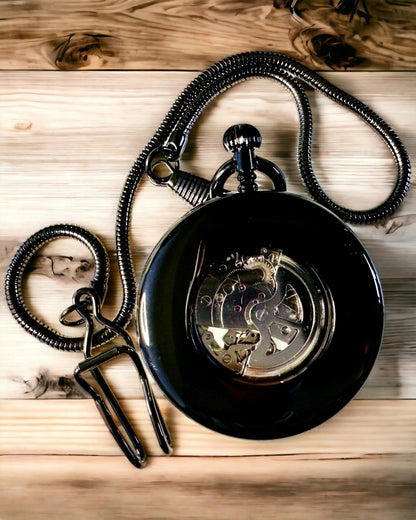 Mechanické vreckové hodinky s viditeľným mechanizmom – Možnosť personalizácie