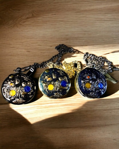 Vreckové hodinky "Astrum Temporis" - Strieborný rám. Možnosť personalizácie gravírovaním
