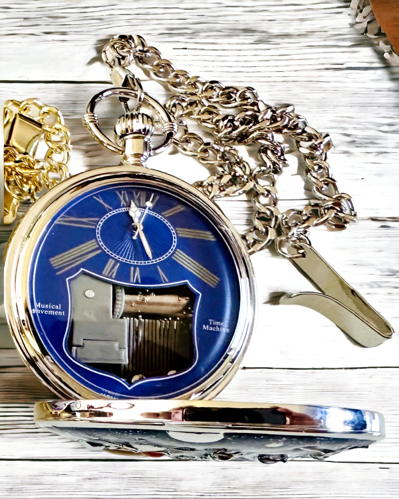 Vreckové hodinky "Astrum Temporis" - Strieborný rám. Možnosť personalizácie gravírovaním