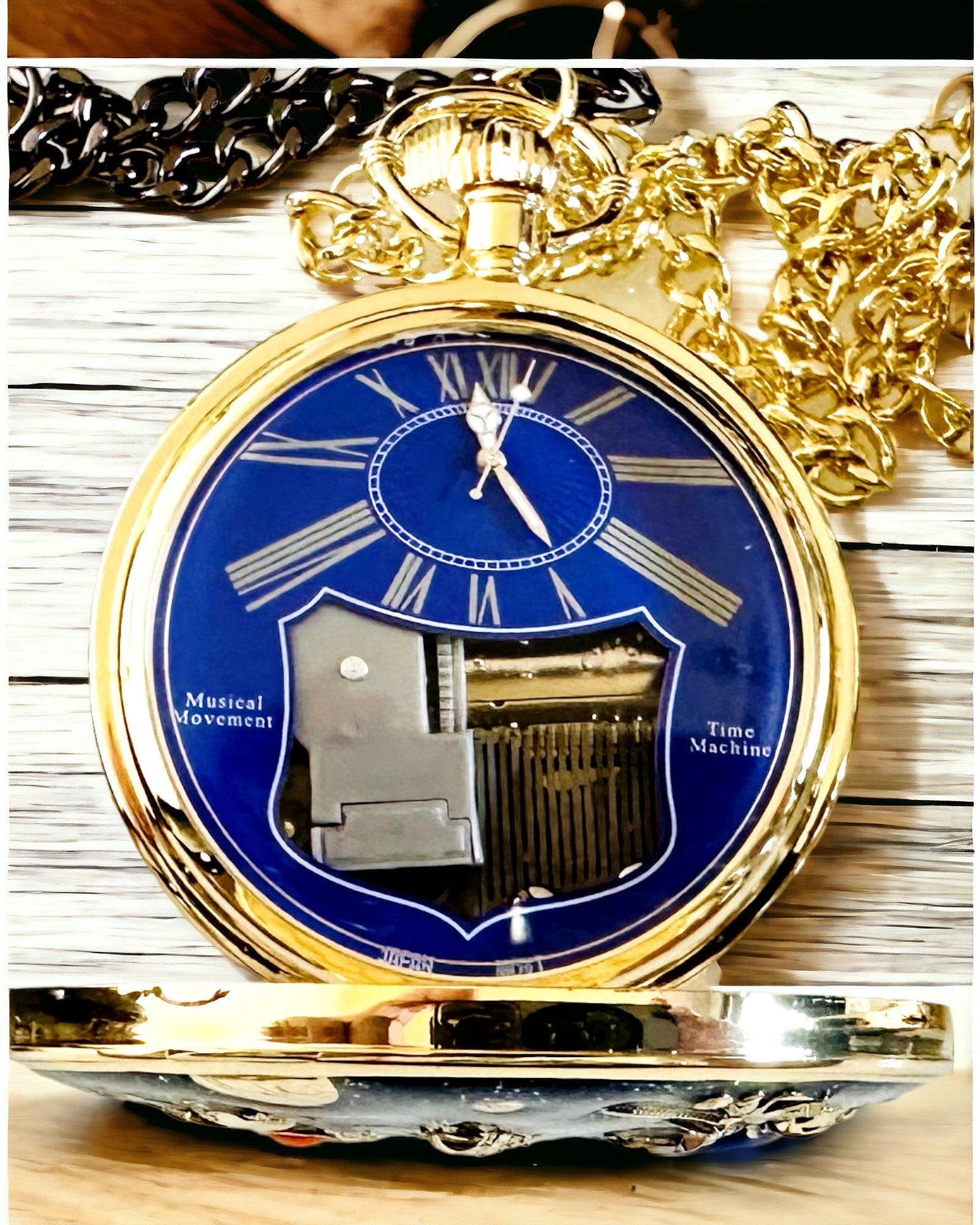 Vreckové hodinky "Astrum Temporis" - Zlatý rám. Možnosť personalizácie gravírovaním