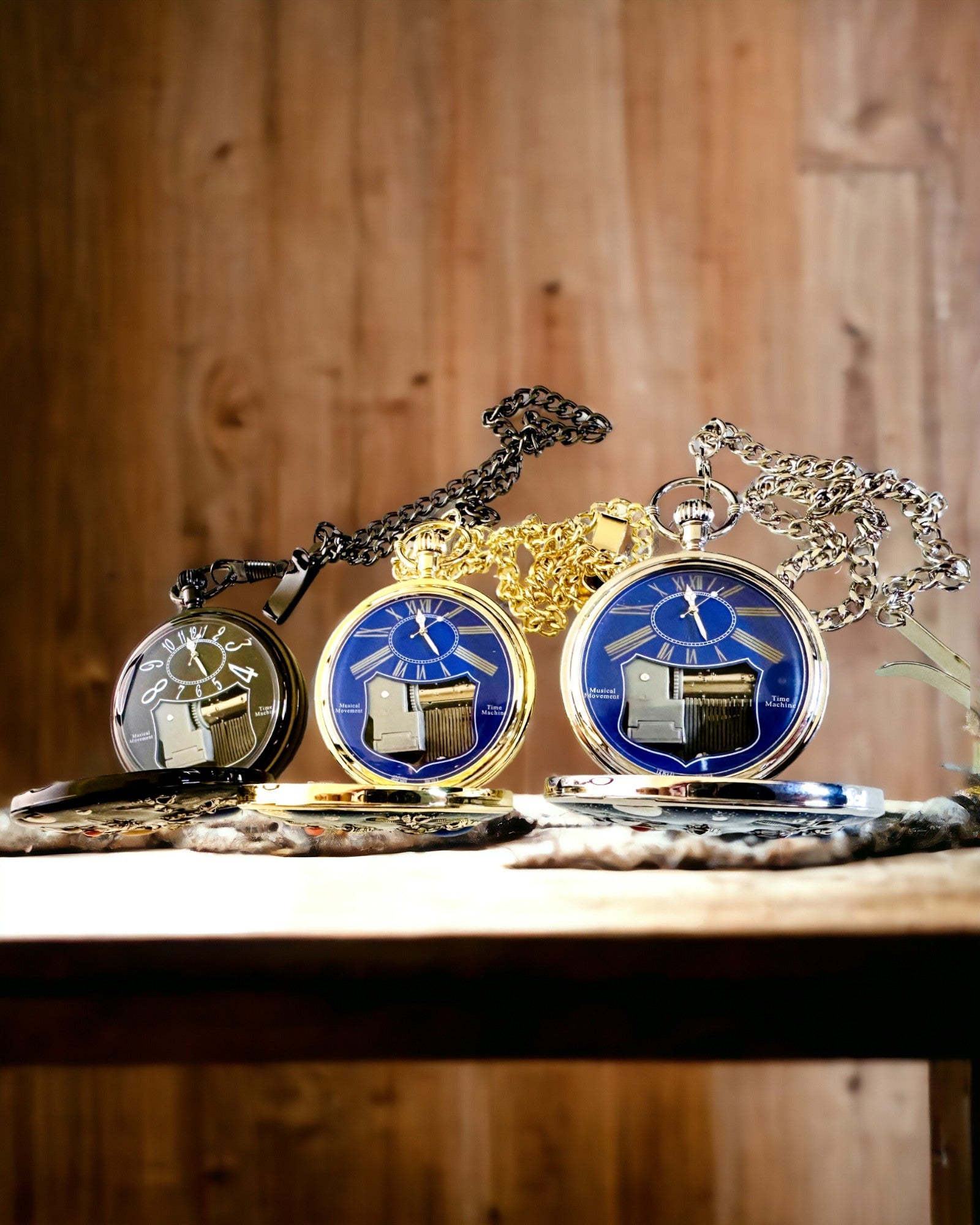 Vreckové hodinky "Astrum Temporis" - Strieborný rám. Možnosť personalizácie gravírovaním
