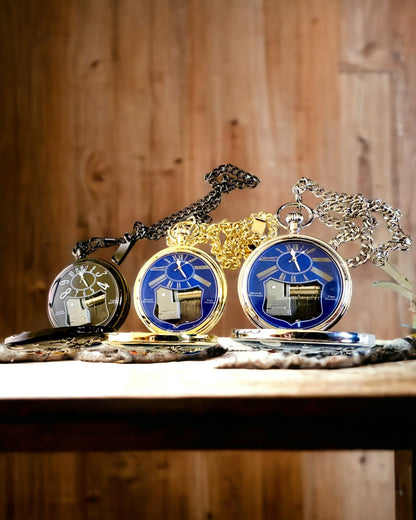 Vreckové hodinky "Astrum Temporis" - Strieborný rám. Možnosť personalizácie gravírovaním