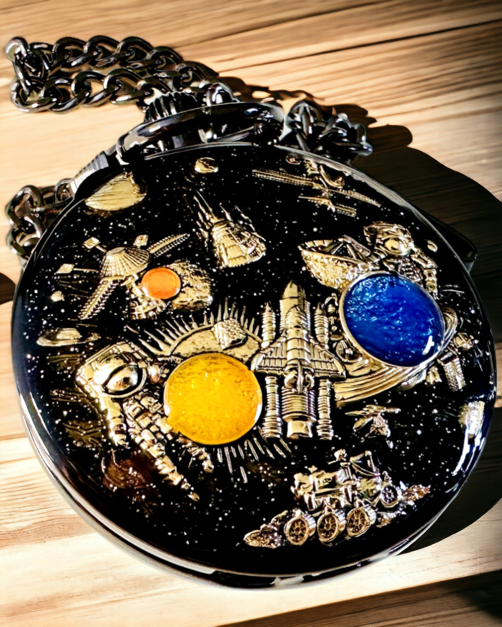 Vreckové hodinky "Astrum Temporis" - Strieborný rám. Možnosť personalizácie gravírovaním