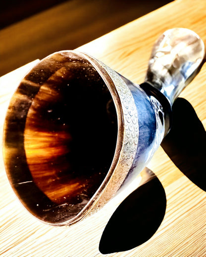 Rohový hrnček "Viking Valor" - Ručne gravírovaný, Prémiová kvalita - 4 varianty na výber