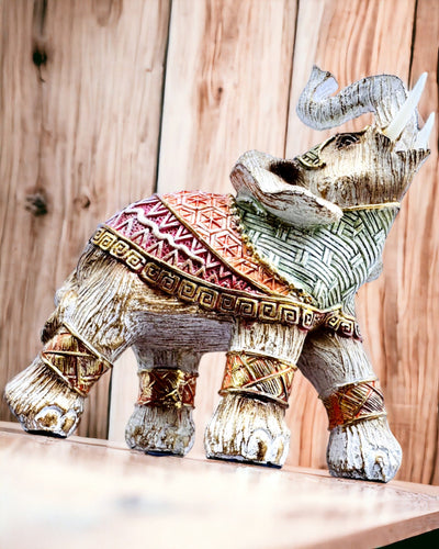 Słoniowa Stróżka – Dekoratívny Slon zo Živice s Možnosťou Gravírovania