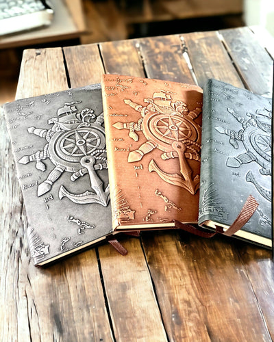 Notatníky s námorníckym motívom „Nautica” s možnosťou personalizácie gravírovaním, na darček