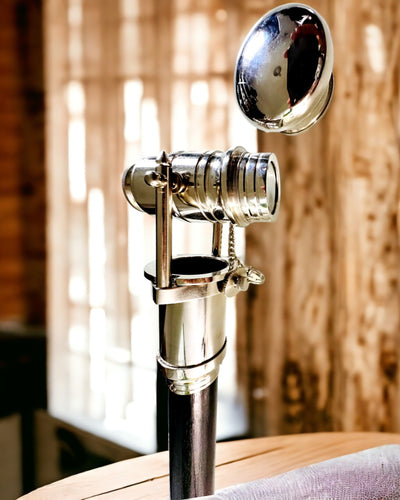 PALICA NA CHODENIE S DRŽADLOM S FUNKCIOU ĎALEKOHĽADU – ELEGANTNÁ A MODERNÁ, 95 CM - kapitánsky "Navigator's Crest"