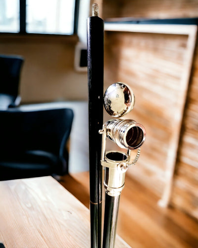 PALICA NA CHODENIE S DRŽADLOM S FUNKCIOU ĎALEKOHĽADU – ELEGANTNÁ A MODERNÁ, 95 CM - kapitánsky "Navigator's Crest"