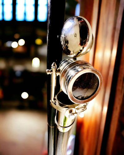 PALICA NA CHODENIE S DRŽADLOM S FUNKCIOU ĎALEKOHĽADU – ELEGANTNÁ A MODERNÁ, 95 CM - kapitánsky "Navigator's Crest"