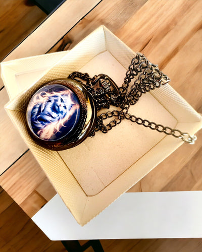 Vreckové hodinky "Hviezdna mačka" s možnosťou gravírovania, na výber 2 farebné varianty