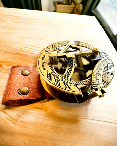 Slnečné hodinky "Antický kompas", náramkové hodinky s kompasom, možnosť personalizácie gravírovaním