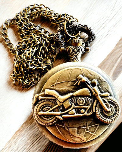 Vreckové hodinky "Motocyklový elegán" – Gravírovanie