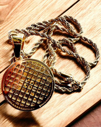 Náhrdelník s príveskom kompasu v štýle glamour s kryštálmi pre ženy a mužov - zlatá farba, gravírovanie