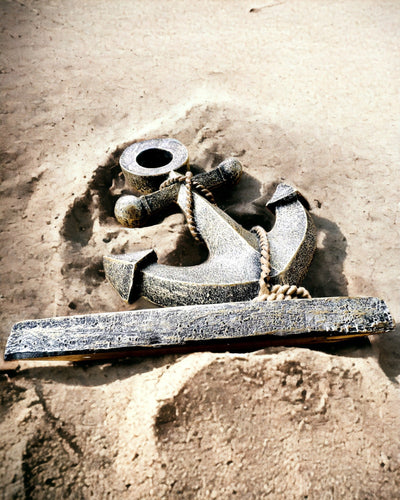 Rustikálna Socha Kotvy z Živice - "Morská Legenda", kotva personalizácia gravírovaním