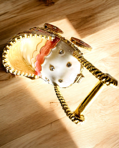 Malý Rozprávkový Vozík na šperky, poklady - Kráľovská Elegancia, personalizácia gravírovaním