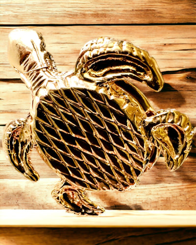 Skrinka "Korytnačia Rodinka" - farba oranžová, personalizácia gravírovaním