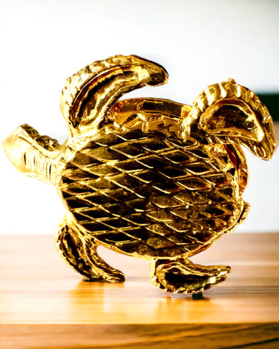 Skrinka "Korytnačia Rodinka" - farba oranžová, personalizácia gravírovaním