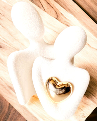 "Láska v srdci – Keramické Rodinné Figúry", možnosť personalizácie gravírovaním