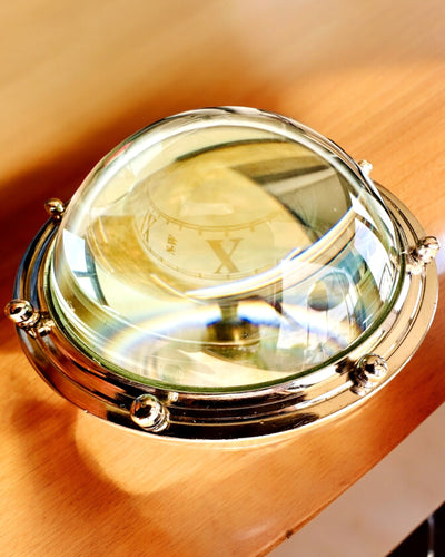 Bailey Compass Clock - Elegantné hodiny s motívom kompasu s možnosťou gravírovania