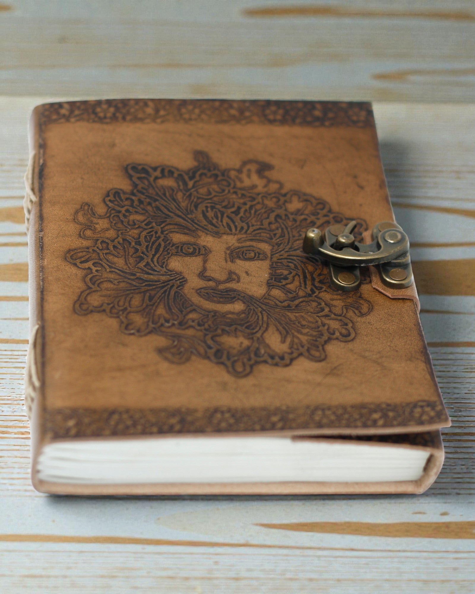 Kožený zápisník Greenman (20x15 cm)