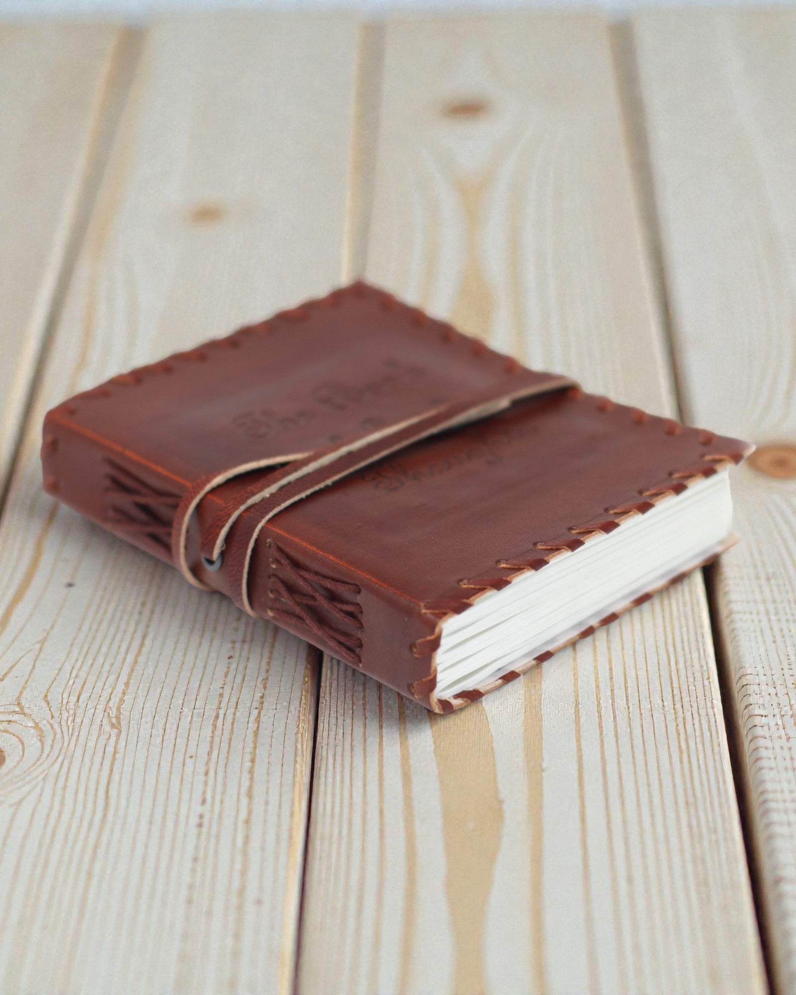 Kožený zápisník Poznámky myšlienok s obalom (38,1x25,4 cm)