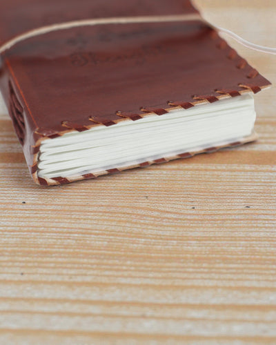 Kožený zápisník Poznámky myšlienok s obalom (38,1x25,4 cm)