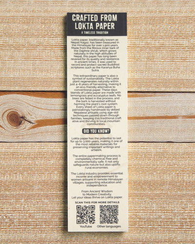 Lokta Colour Whisper Cotton – ręcznie robiony notatnik 15 × 12 cm, 45 kartek, Wielokolorowa Bawełna