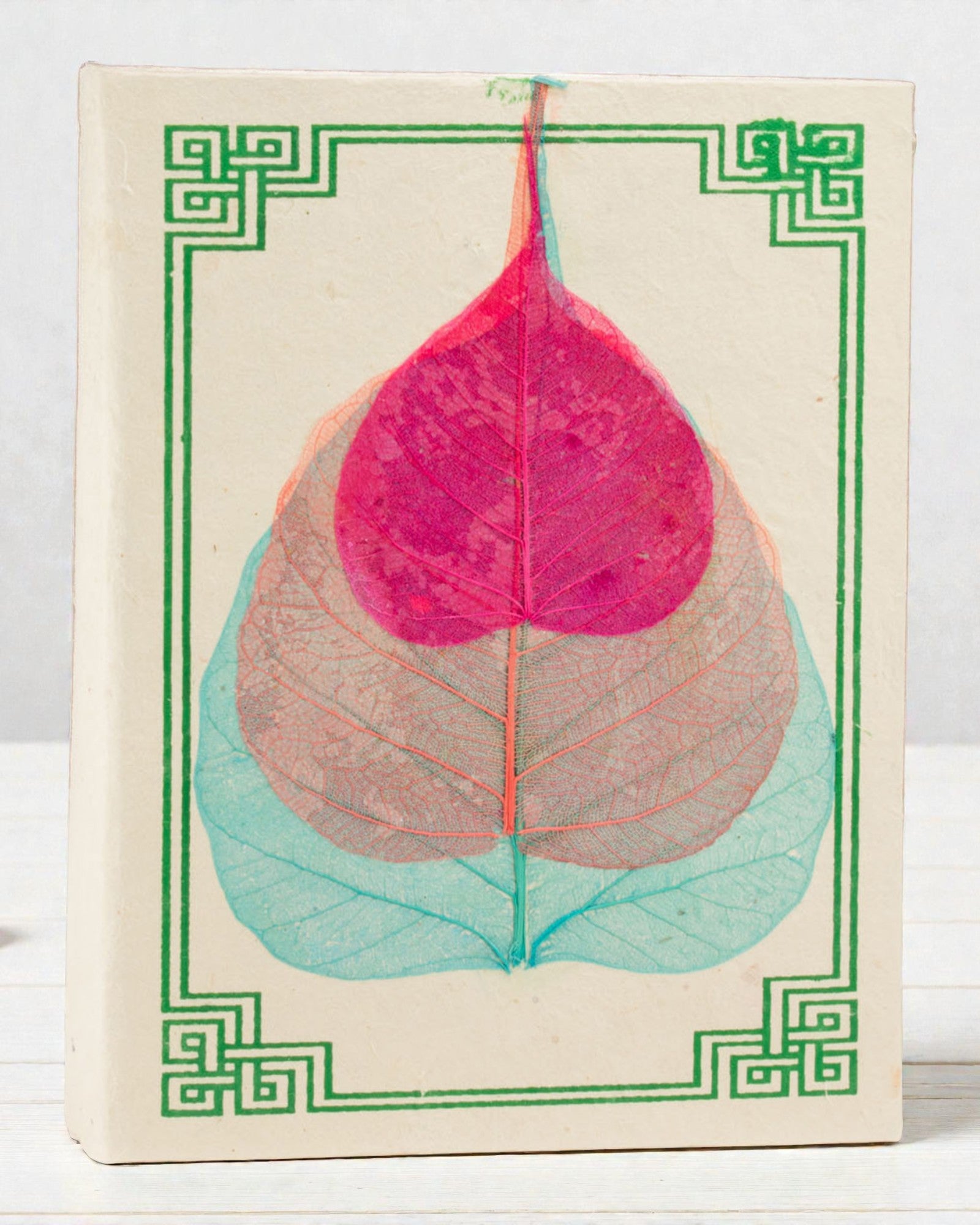 Notatník z ručného papiera Lokta Med Bodhi Leaf, veľký (15x12cm) – 45 listov (rôzne druhy)