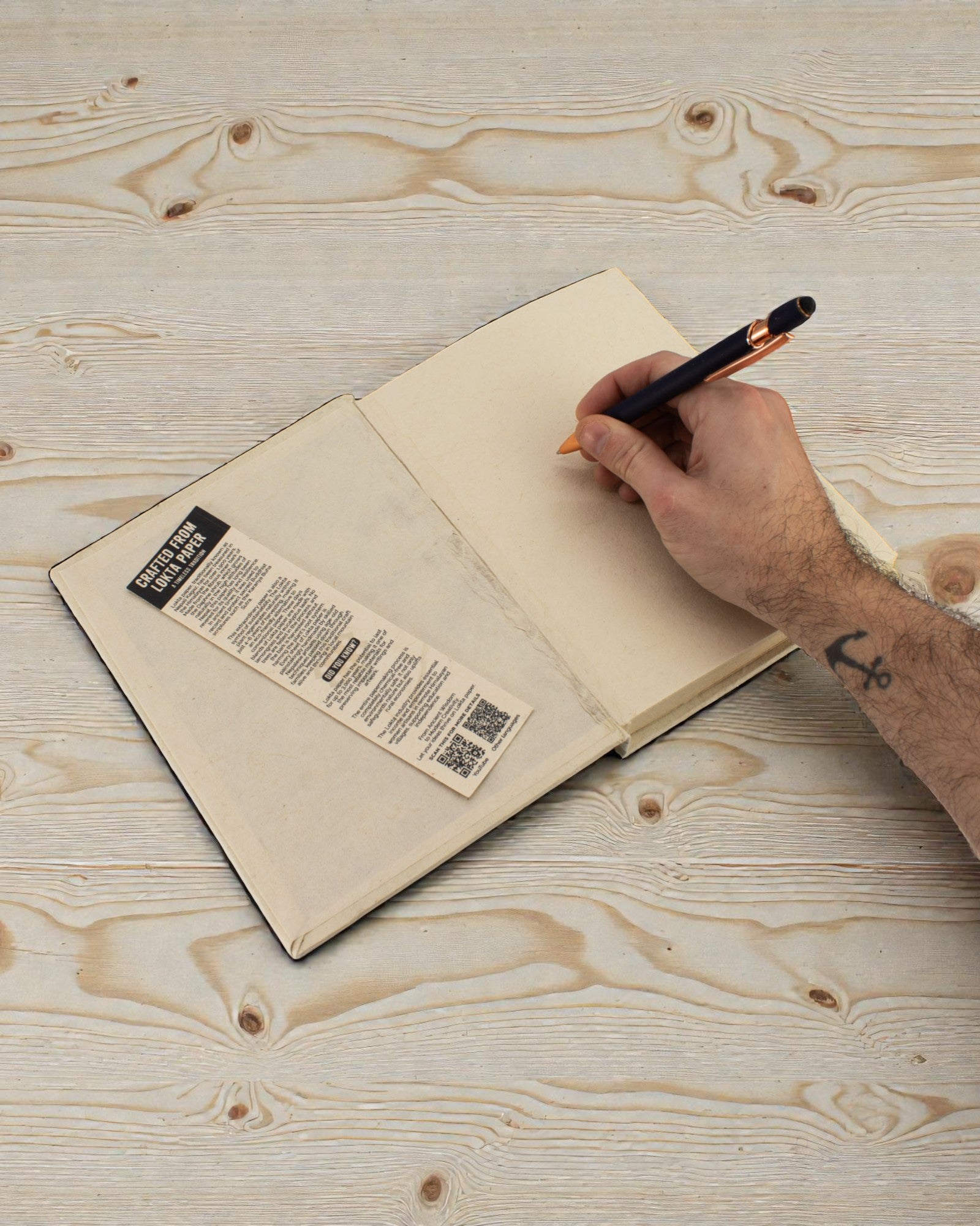 Duży Notatnik Lokta Mountain Path – Every Peak Starts with a Plan (45 kartek, 21 x 15 cm)