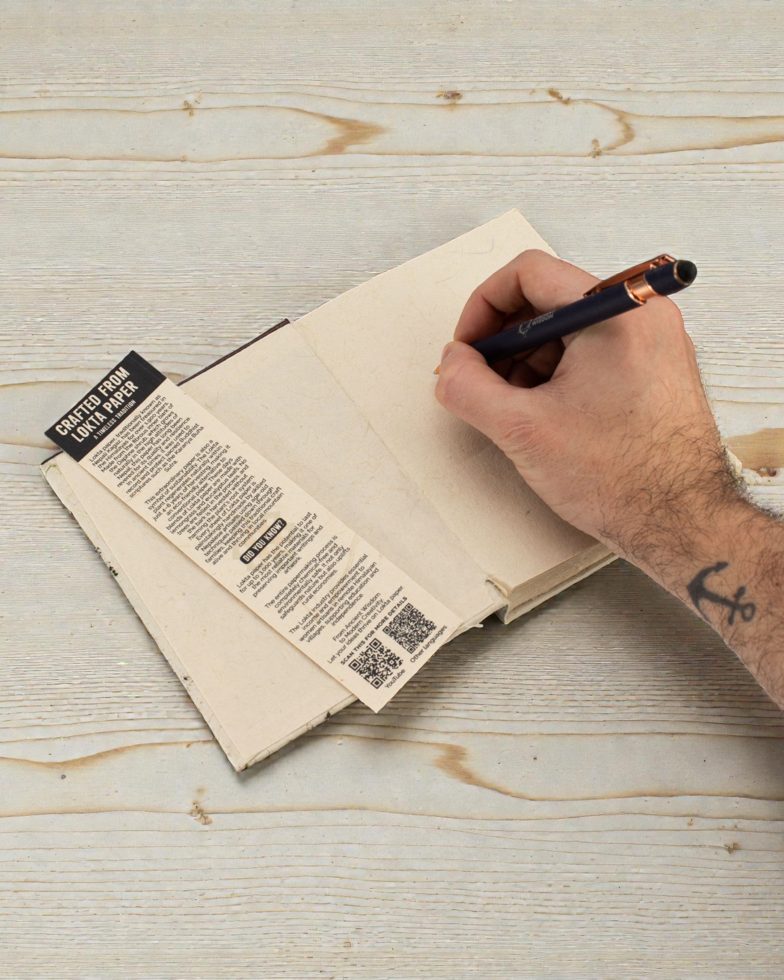 Średni Notatnik Lokta Modlitewne Inspiracje – Flagi Modlitewne (45 kartek, 15 x 12 cm)