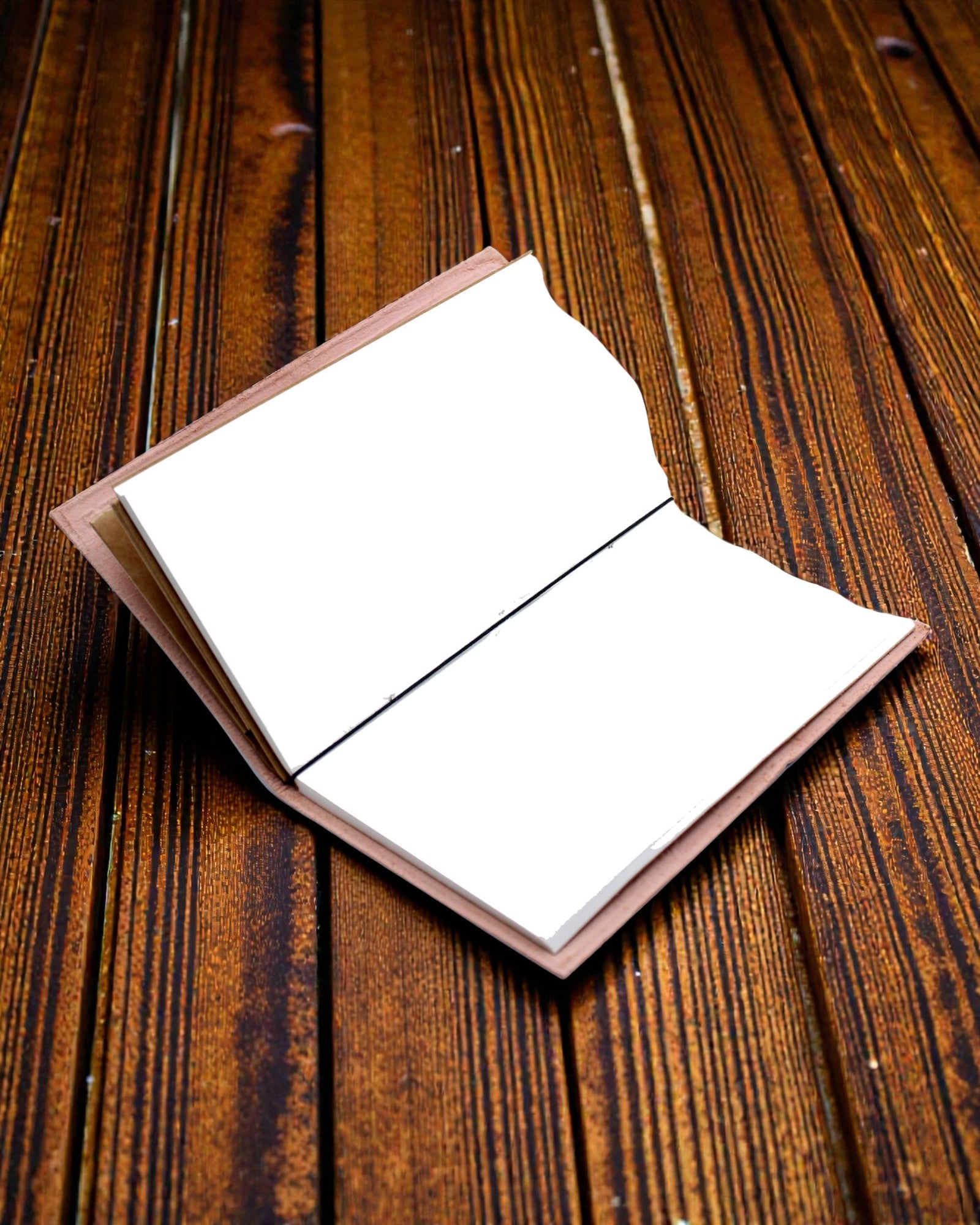 Dobrodružstvo sa začína – červený kožený ručne vyrobený zápisník 22 × 12 × 1,5 cm, 80 strán