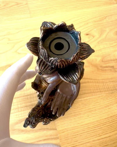 Mistyczna Dłoń, Kadzielnica, uchwyt na kadzidło z Przepływem, możliwość personalizacji grawerem na prezent