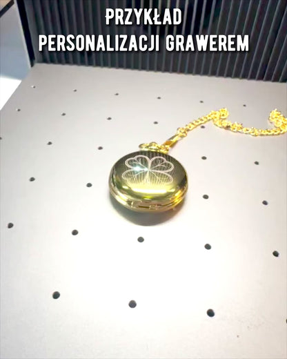 Vreckové hodinky zlatej farby s možnosťou gravírovania